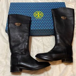 Tory Burch Leather Riding Boots
